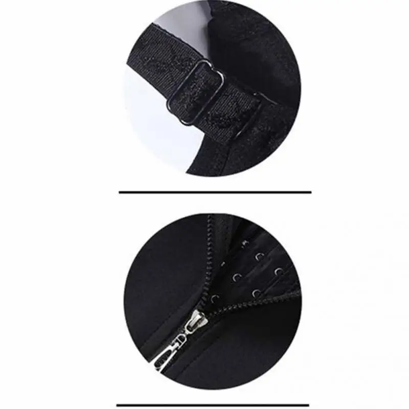 Корсет женский тренировочный с регулируемыми лямками жилет на застежке-молнии