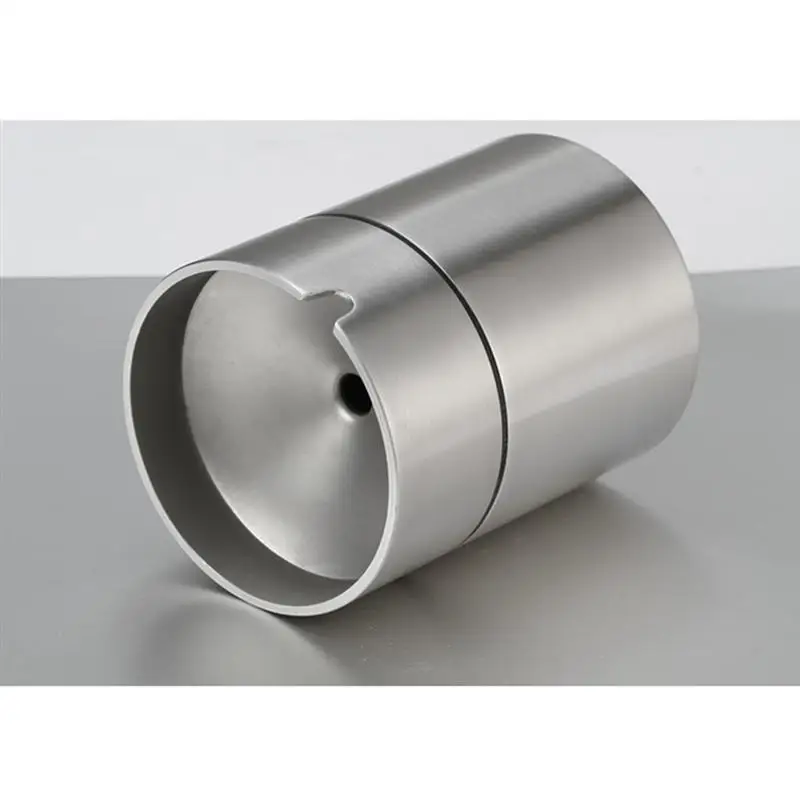 Нержавеющая сталь серебряные круглые автомобильная пепельница Бездымная авто