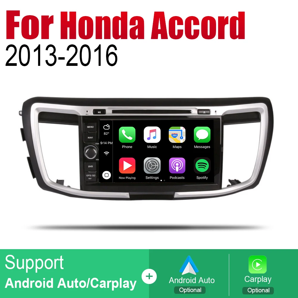 Автомагнитола 2 Din для Honda Accord 2013 ~ 2016 GPS Навигация BT Wifi карта мультимедийная