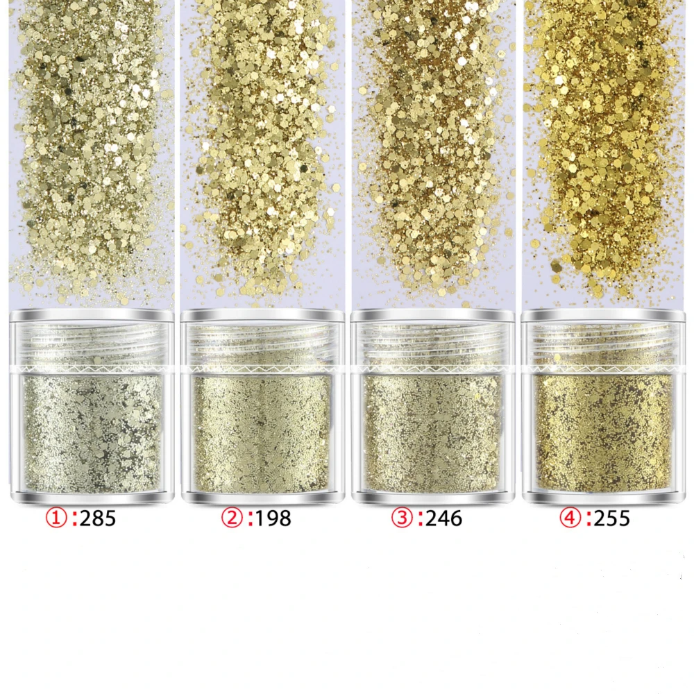Блестки для ногтевого дизайна 4/5 коробок (10 мл/коробка) 3D ногтей Пудра с блестками