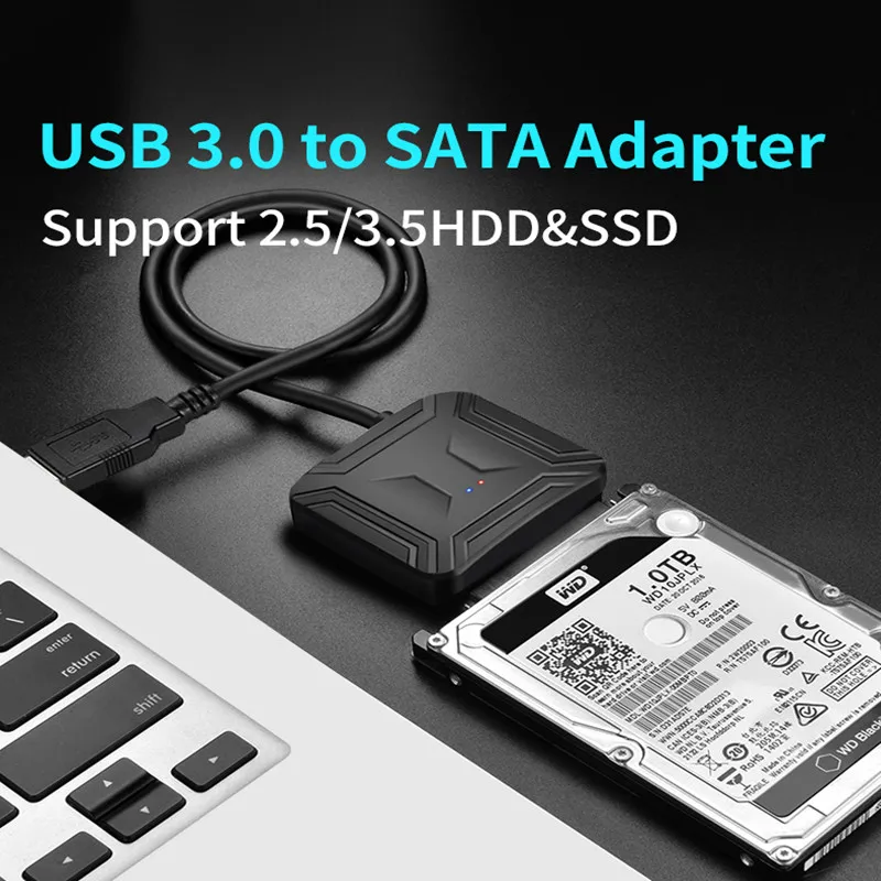 Переходник USB 3 0 на Sata 22pin кабель-конвертер USB3.0 внешний кабель для жесткого диска