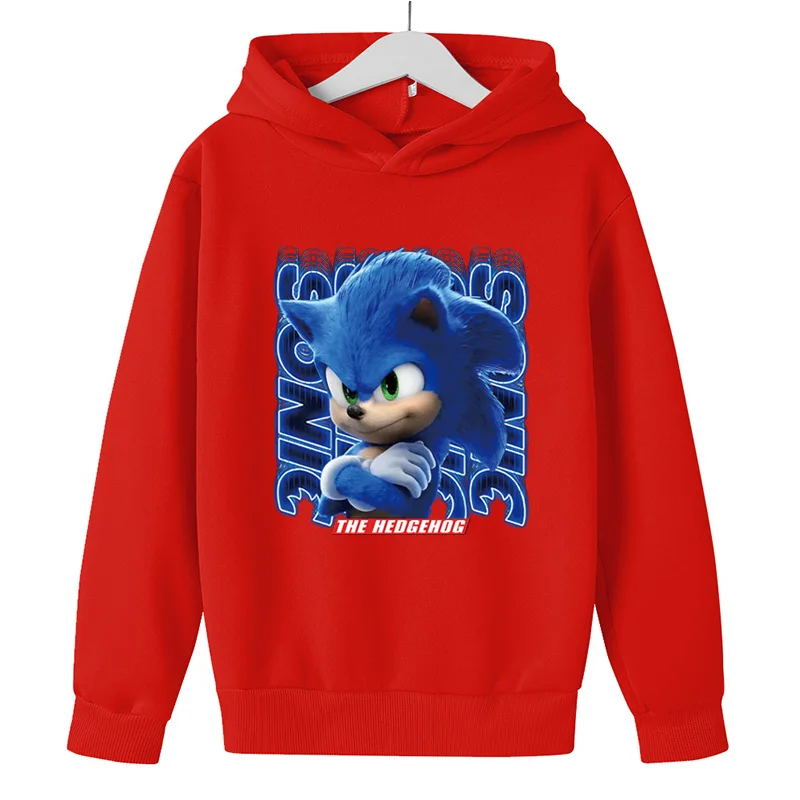 

2021 new cartoon Printed top children's jacket long-sleeved pullover cartoon sportswear hooded hot sale 4T-14T boys and girls