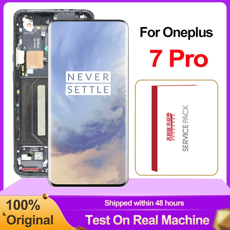 100% Оригинальный 6 67 &quotЖК-дисплей для Oneplus 7 Pro AMOLED дисплей кодирующий