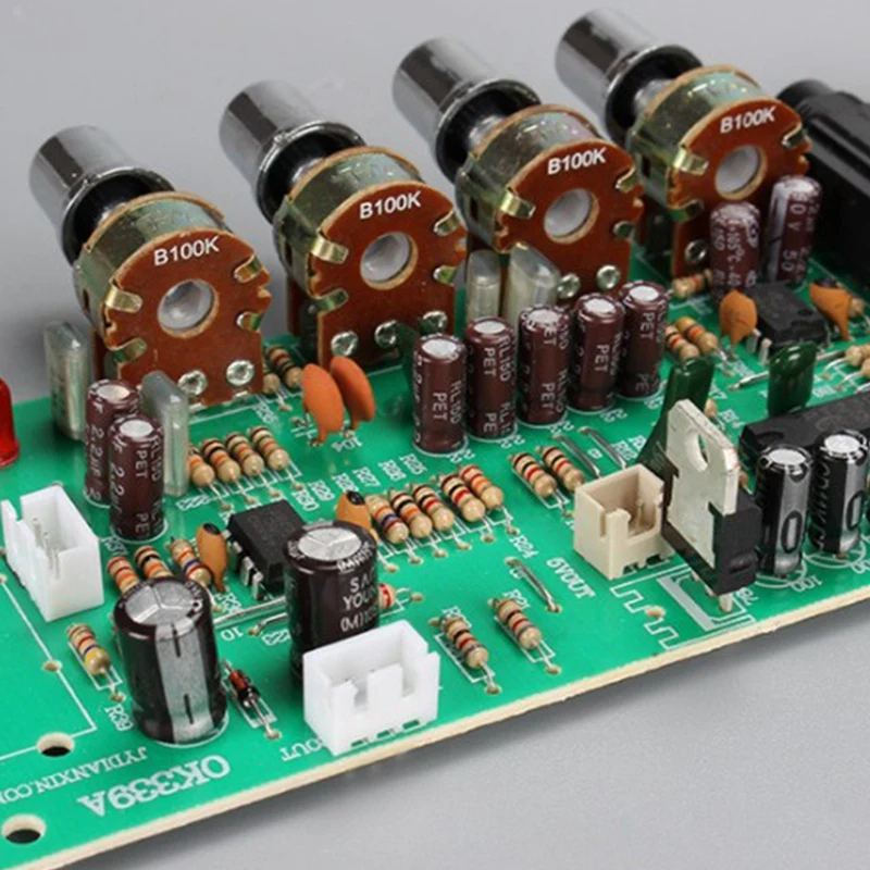 

Digital Microphone Amplifier Tone Board PT2399 Karaoke Reverb Preamplifier Board Dual AC12-15V