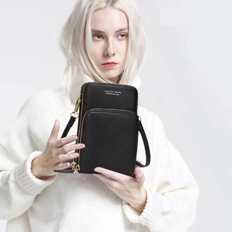 

2021 Fashion New Messenger Bag Ladies Backpack Mobile Phone Shoulder Bag Daily Card Bag Outdoor Sports Leisure Ladies Wallet