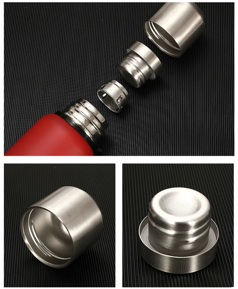 Термос из нержавеющей стали с двойными стенками портативная спортивная дорожная