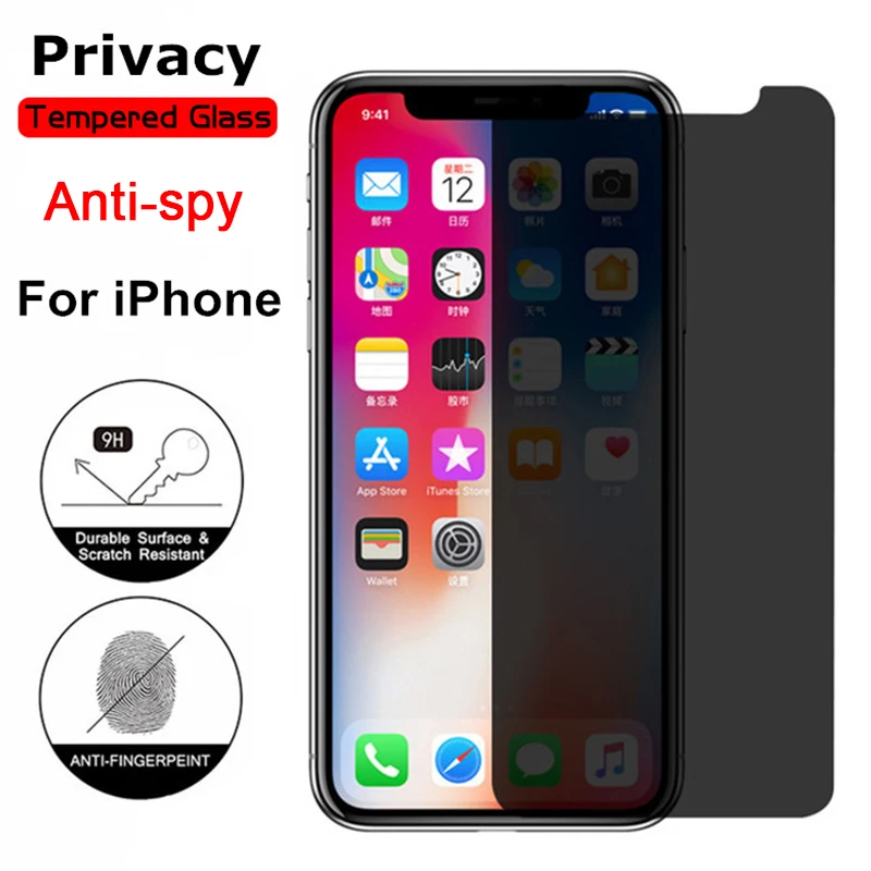 Защитная пленка Magic Тонированного экрана для iPone X XR XS Max закаленное стекло 9H с