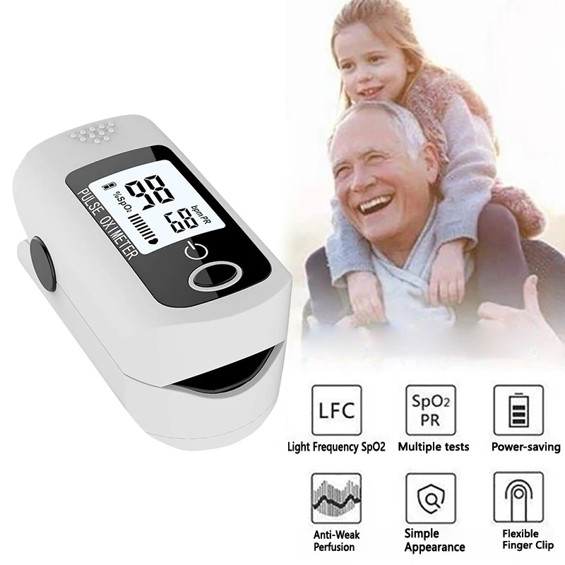 Portable new Finger Pulse Oximeter Medical Tip Blood Oxygen Saturation Monitor with Health Care Dropshipping |