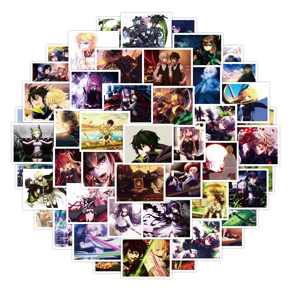 

10/30/50PCS Animation Seraph of The End Personalized Decoration Graffiti Waterproof Sticker Notebook Skateboard Helmet Wholesale