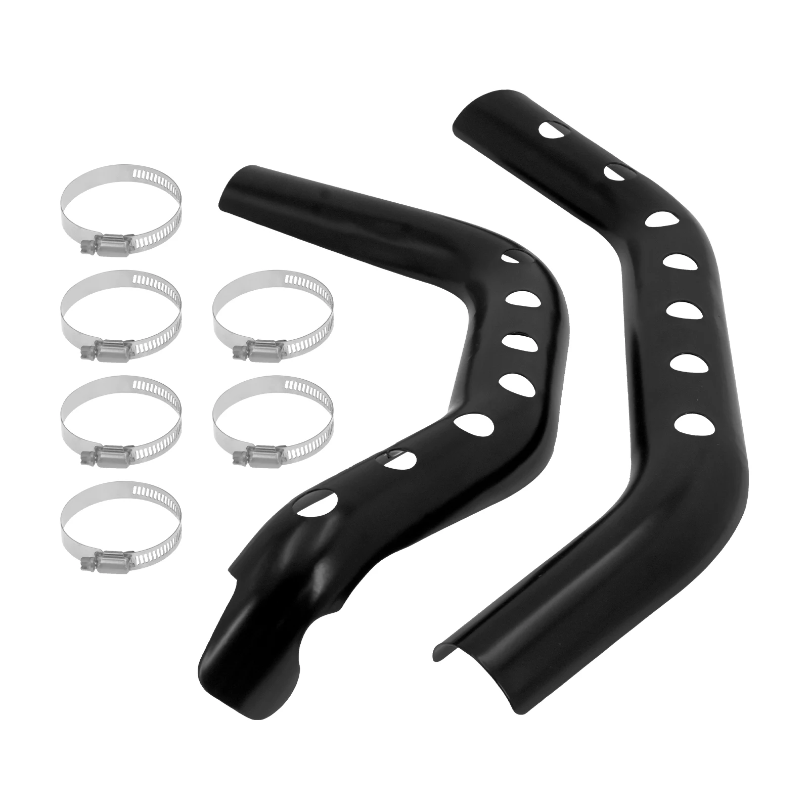 Выхлопная труба мотоцикла тепловая защита глушителя защитная крышка черного