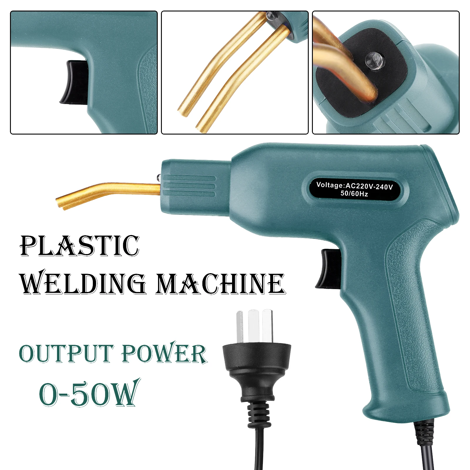 

50W AU Plug Handy Plastics Welders Garage Tools Hot Staplers Machine Staple PVC Repairing Machine Car Bumper Repairing Tool