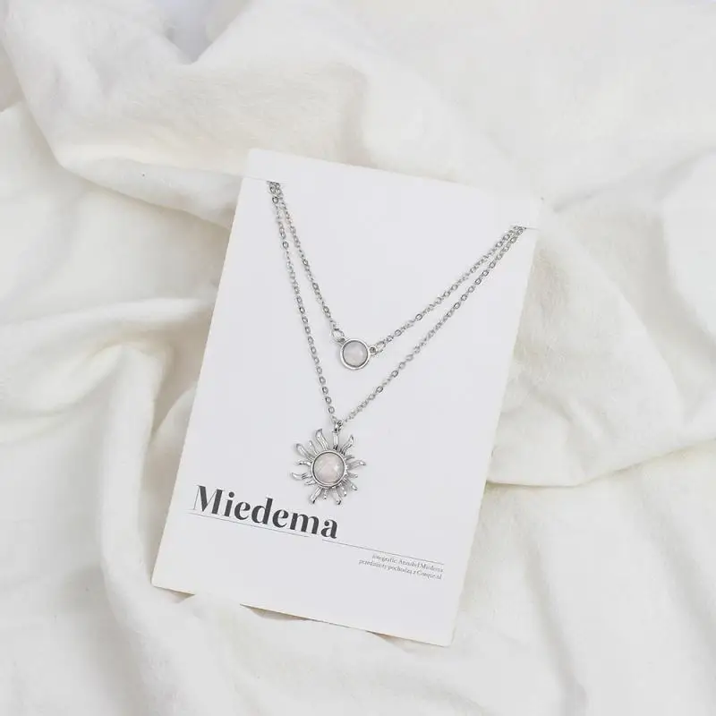 Топ для девочек многослойное платье с рисунком &quotПодсолнух&quot ожерелье женщин