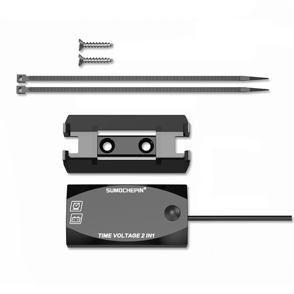 2 в 1 прочный Автомобильный цифровой дисплей аксессуары вольтметр простой