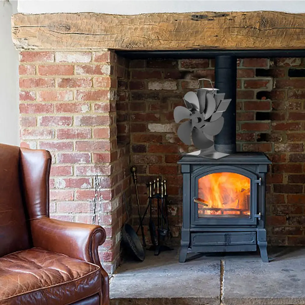 Вентилятор из алюминиевого сплава с 6 лопастями тихий эффективный отопительный