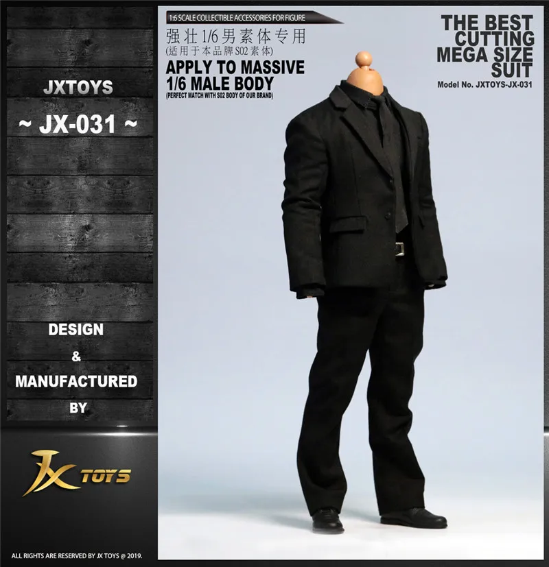 

JXTOYS-031 1:6 мужская кукла большой костюм сильное тело специальная одежда Костюм 12 дюймов в наличии