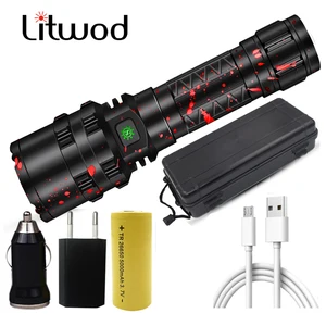 Светодиодный фонарик Cree xhp50.2, с usb-зарядкой, эластичный, ударопрочный, мощный, 18650 или 26650, перезаряжаемый, для кемпинга