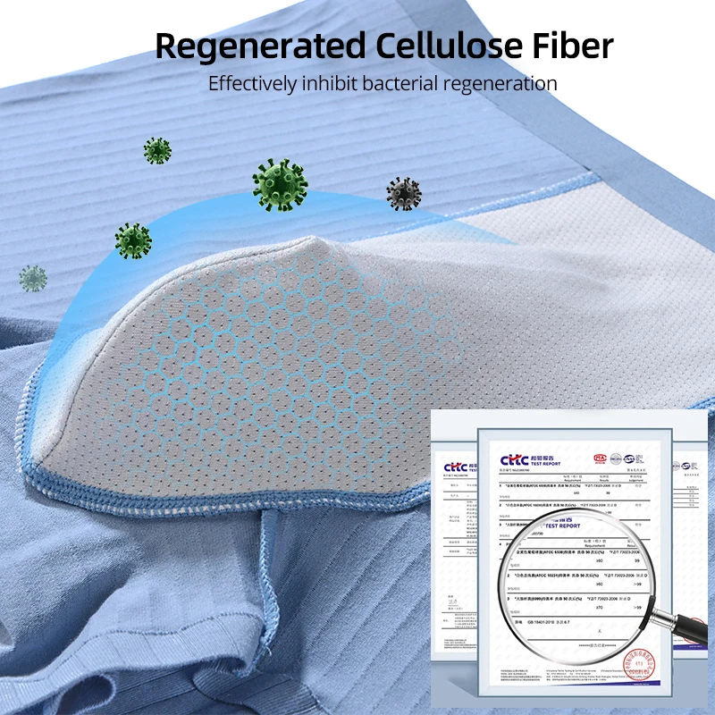 3pcs/lot Men's Underwear Cotton Boxers Man Breathable Panties Solid Shorts mid-waist antibacterial PLUS Size Underpants 3XL 4XL