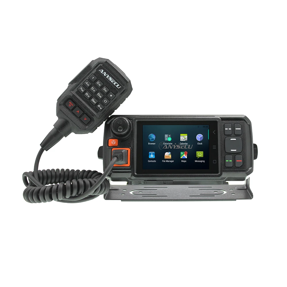 

Anysecu 4G-W2plus PTT POC Network walkie talkie 4G LTE Zello Radio android car radio with SIM card long range radio