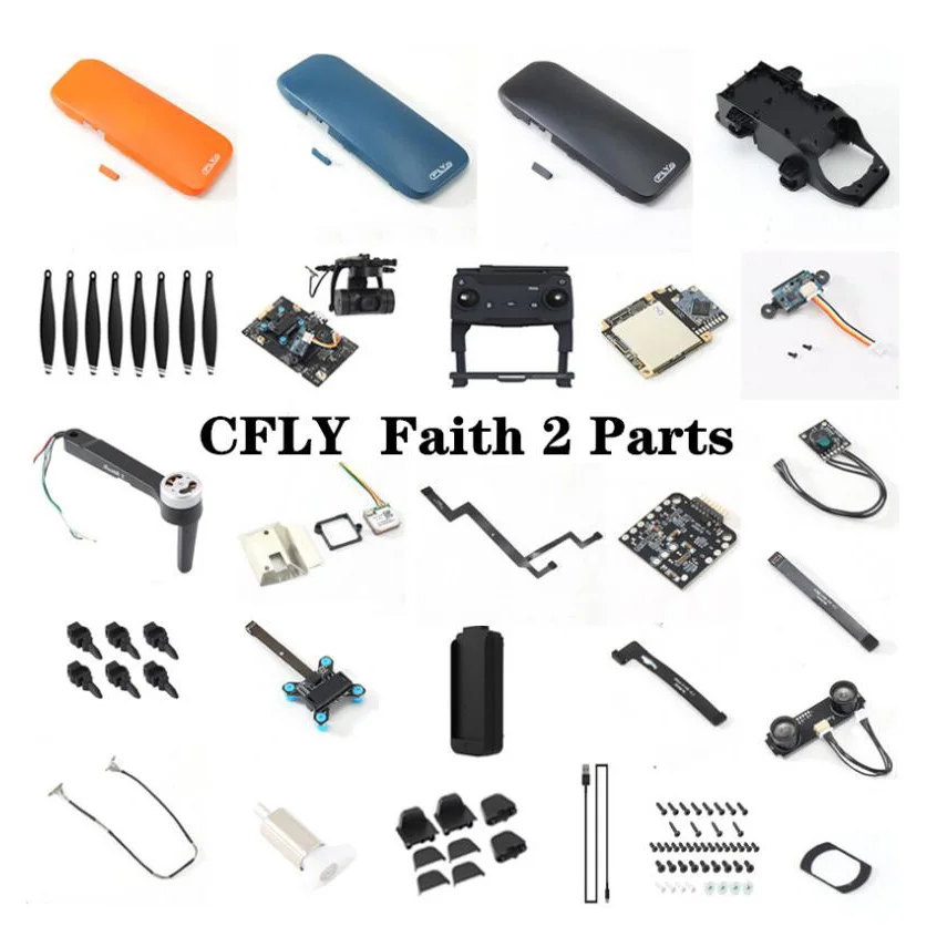 Запасные части для радиоуправляемого дрона C-Fly Faith 2 DF808 приемник с нижней верхней