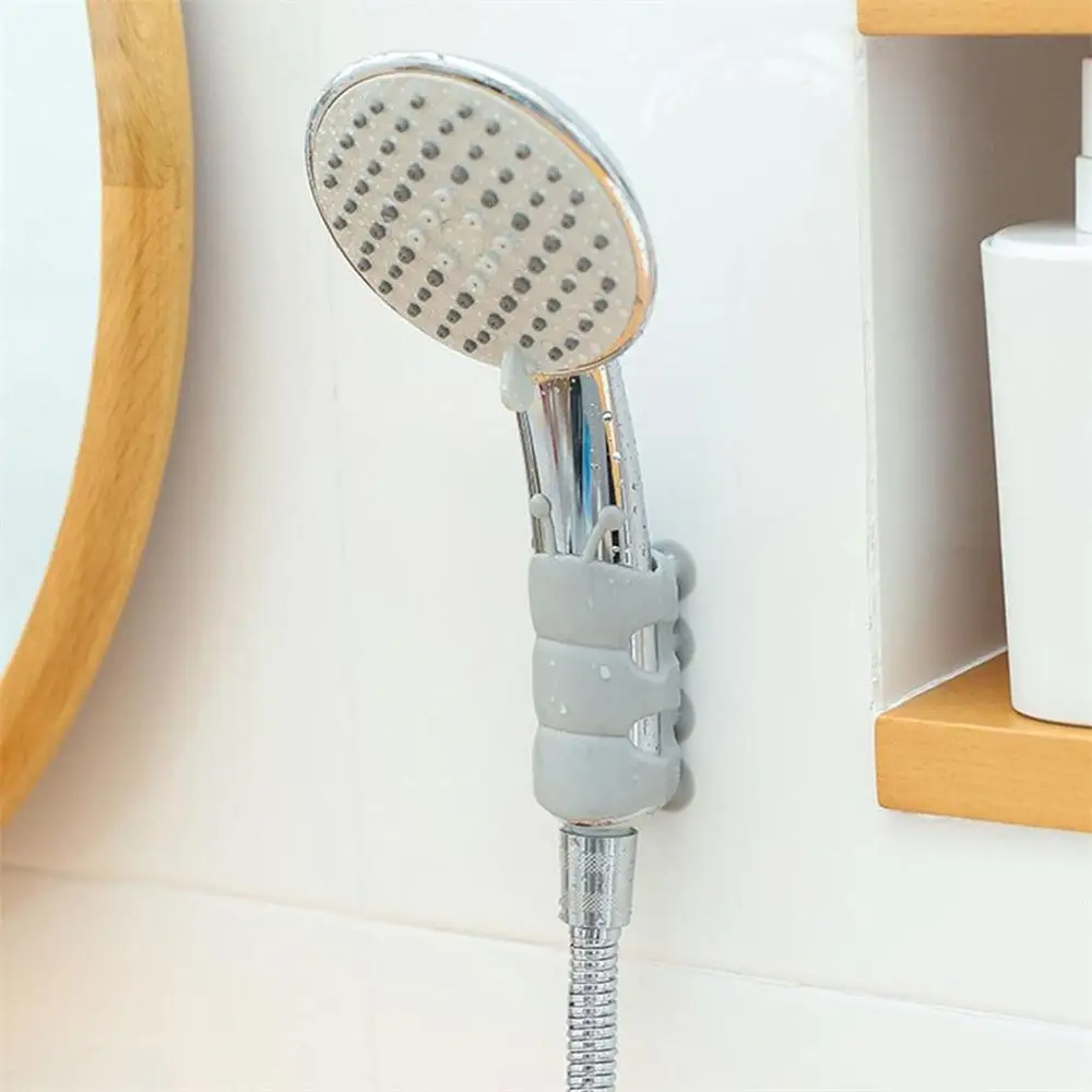 Подвижный кронштейн для головки душа в ванную комнату мощный патрон на присоске
