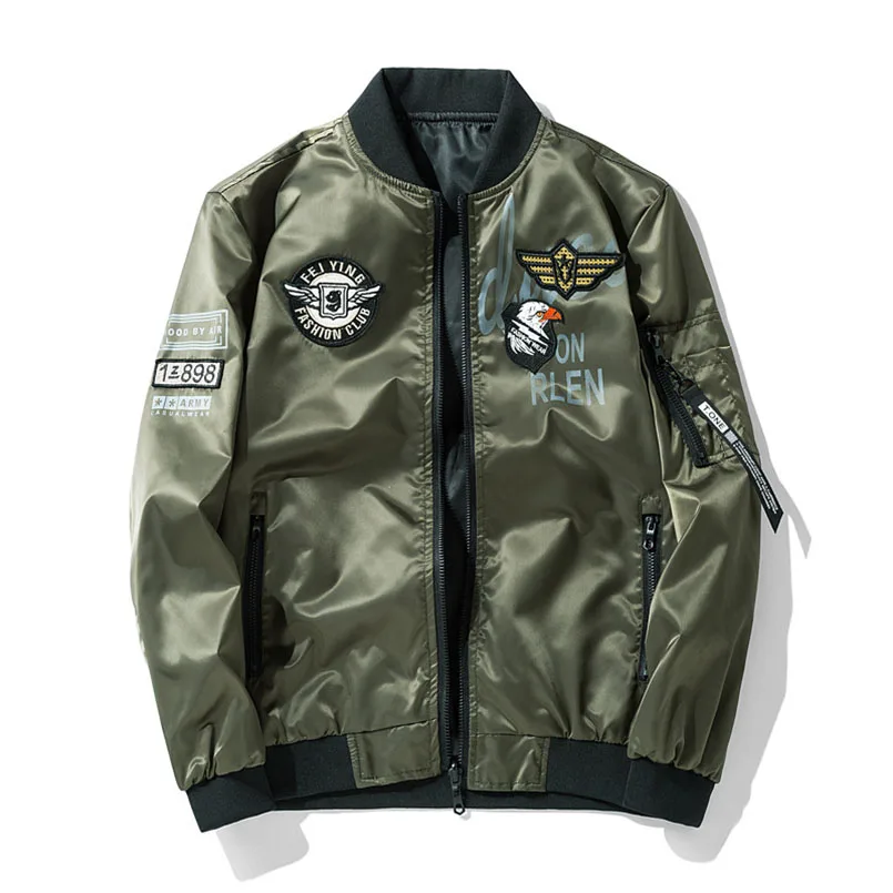 

Spring Autumn US Ma1 Jacket Plus Big Size University Baseball Coats Pilot Flight Tactical Military Coat Plus 6xl 7XL