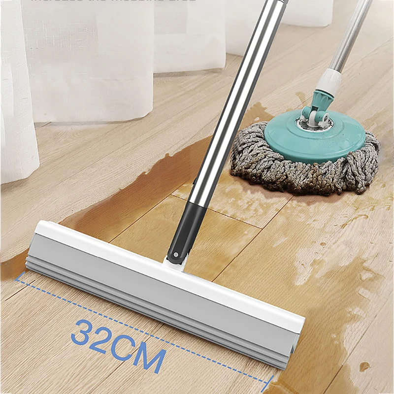 

Floor Cleaning Sponge Mop With Bucket Hands Free Squeeze Mop Bucket For Washing Floors Household Cleaning Tools For Home Kitchen