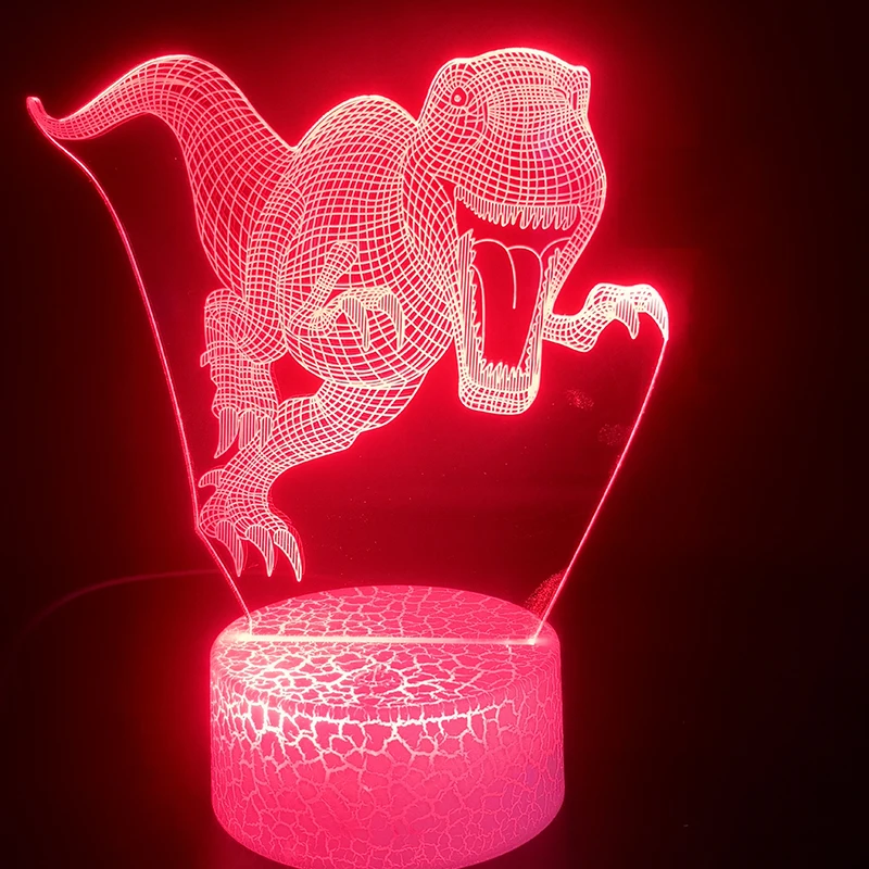 

Tyrannosaurus Rex Lamp Bedside Movie Fans Decorative Holiday Prize Jurassic Park Visualization Led Nightlight Bluetooth Speaker