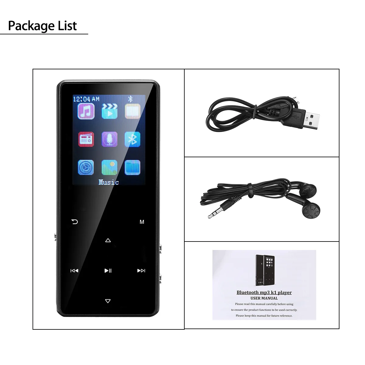 Портативный музыкальный плеер с поддержкой TF карты 8 ГБ 16 32 bluetooth MP3 Hi Fi FM радио