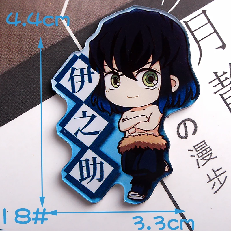 1PCS Kimetsu no Yaiba cartoon hero Badges for Clothing Acrylic Kawaii Icons on The Backpack Pin Brooch Badge y10 | Дом и сад