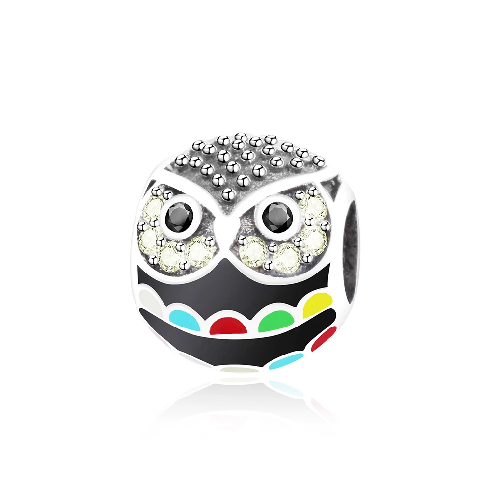 Высокое качество животное кошка сова эмаль Cartoo ювелирное изделие бусины из