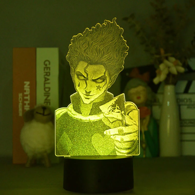 

Anime 3D Vision Night Lamp Hunter x Hunter Japanese Manga Night Light Theme LED Novelty Light Xmas Gift for Fans Bedroom Decor