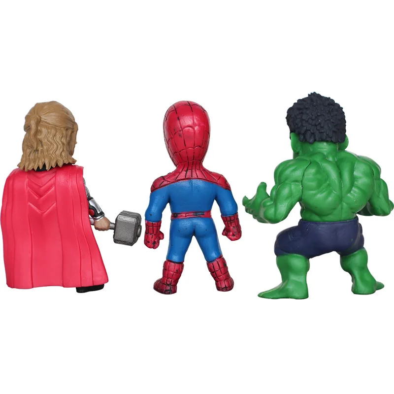 6 шт./компл. с принтами &quotMarvel" "Мстители" Капитан Америка "Человек паук"