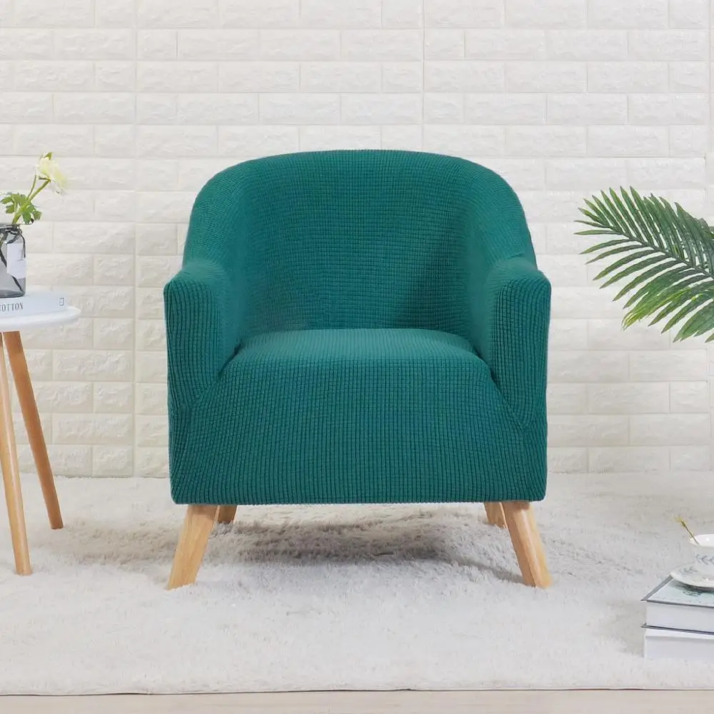 

Jacquard Bar Chair Cover Club Stretch Arm Chair Slipcover Study Tub Chair Cover Living Room