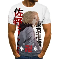 new tokyo revengers anime t shirt 3d printed graphic t shirt for men oversized t shirt unisex top clothes