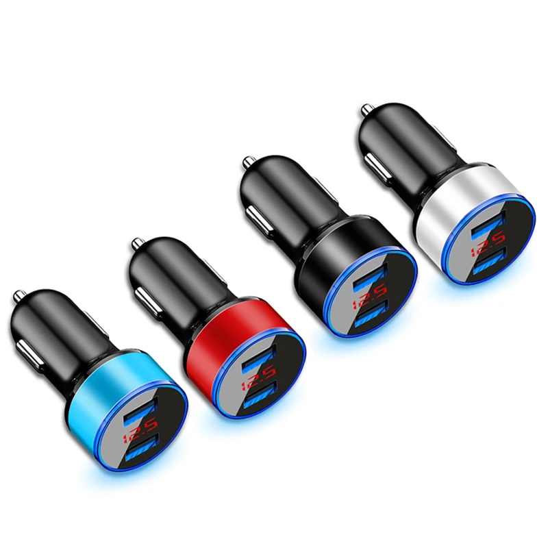 Автомобильное зарядное устройство с двумя USB портами 3 1 А 12 24 В|Зарядные