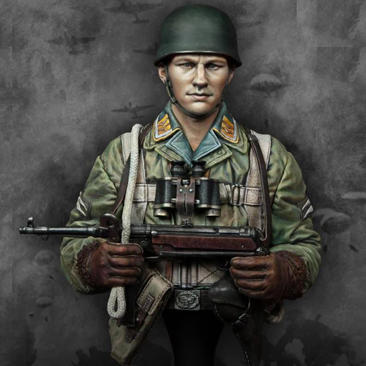 Набор для сборки бюста из смолы 1/10|resin casting kit|casting kitgerman paratrooper |