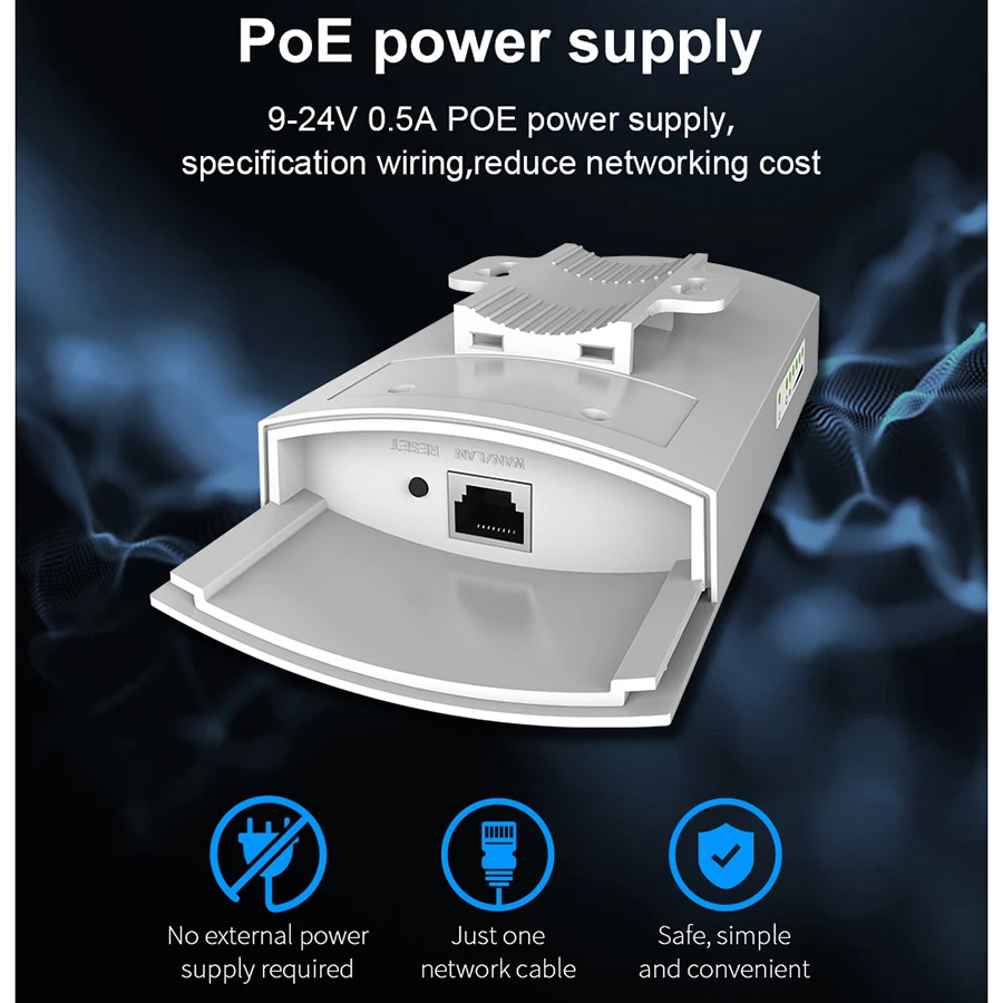 Comfast 1 км круп Диапазон Открытый CPE мост 300 Мбит/с POE маршрутизатор WDS Беспроводной AP