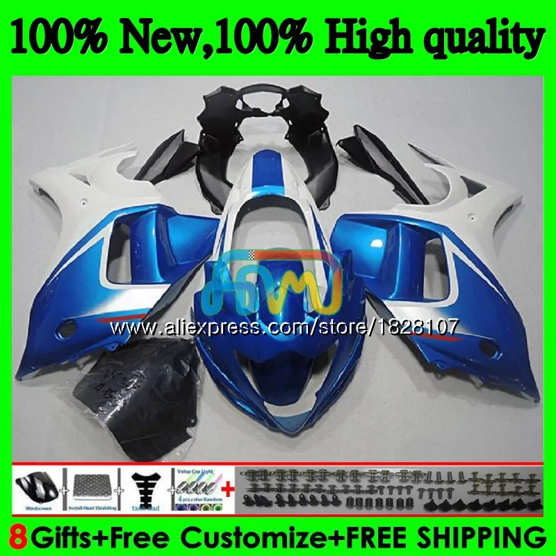 

650 комплект для SUZUKI GSXF жемчужный синий 650 GSX650F 08 09 10 11 12 13 14 45B. 4 GSXF650 2008 2009 2010 2011 2012 2013 2014 обтекатель