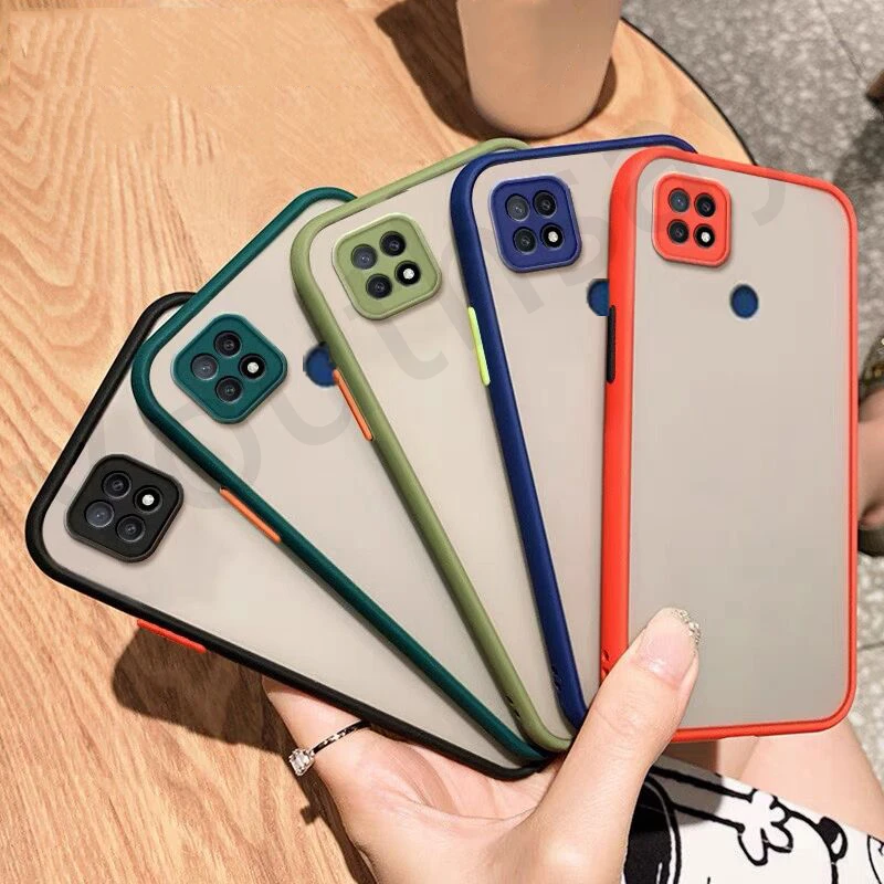 for realme c21y case matte camera protective armor bumper simple frame case for realme c21y cover for realme c21y realme c21 free global shipping