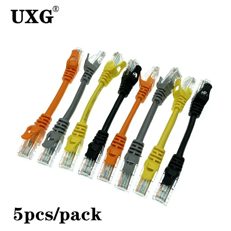 

10cm 15CM 30cm 50cm CAT5e Ethernet UTP Network Male To Male Cable Gigabit Patch Cord RJ45 Twisted Pair GigE Lan Short Cable 5PCS