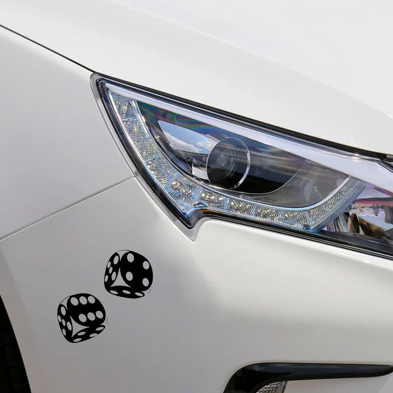 

A Cross-border New Product Reflective Car Sticker Casino Poker Dice Reflective Sticker 13.4x13cm
