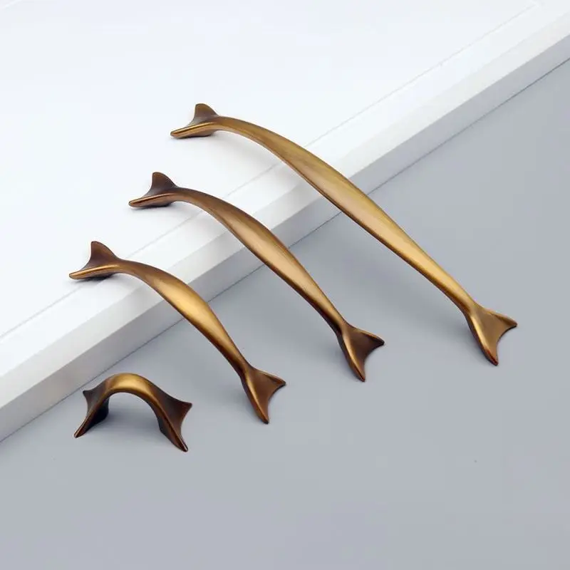 Китайский дизайн русалки искусственный шкаф комод ручки Тяговая фурнитура|Ручки