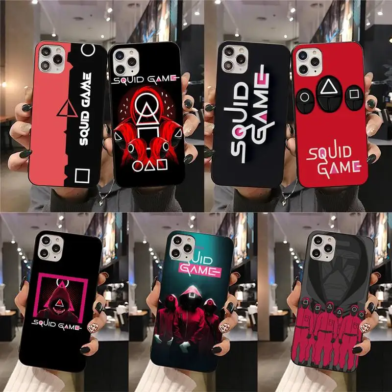 

Squid Game 456 horror tv series Phone Case For iphone 13 12 11 Pro Mini XS Max 8 7 Plus X SE 2020 XR cover