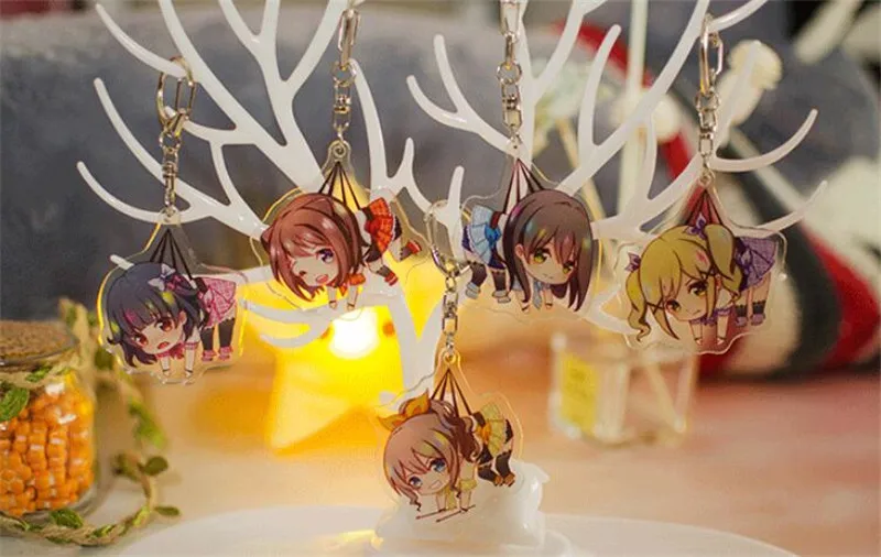 Аниме Bang Dream! Вечерние группы для девочек! Акриловый брелок косплей Хэллоуин