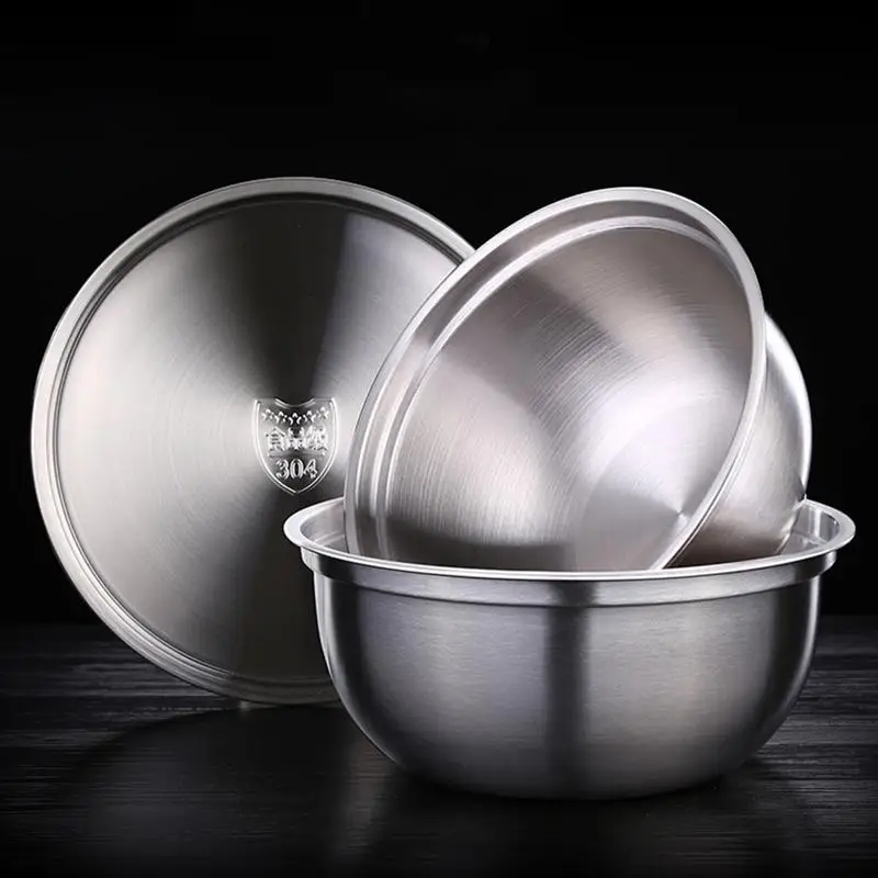 Vegatable тазик из нержавеющей стали с крышкой круглая миска для смешивания