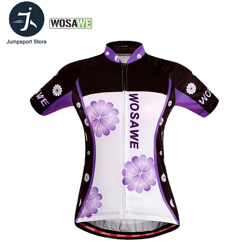 WOSAWE летние рубашки с коротким рукавом для езды на горном велосипеде топы женские