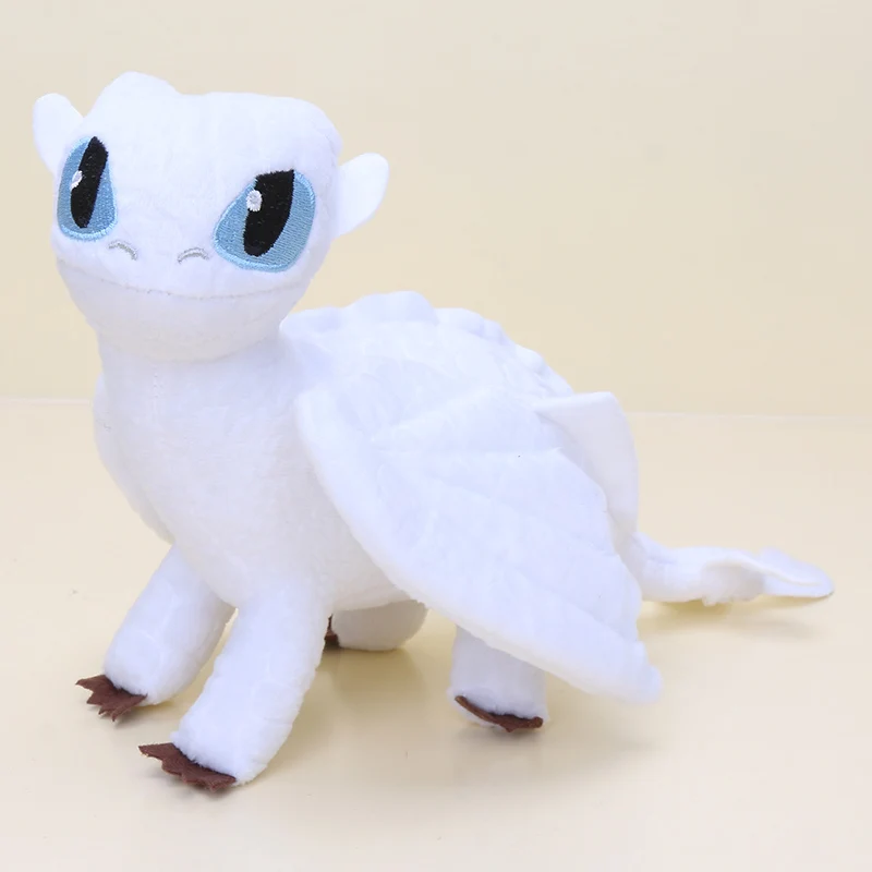 15cm white stand С милым рисунком, футболка с изображением героев мультфильма «Как приручить дракона плюшевые куклы Беззубик, ночная фурия мягкие; женские хлопковые ботинки с плюшевой подкладкой для детей куклы Подарки 23/33 см - Цвет: 15cm white stand