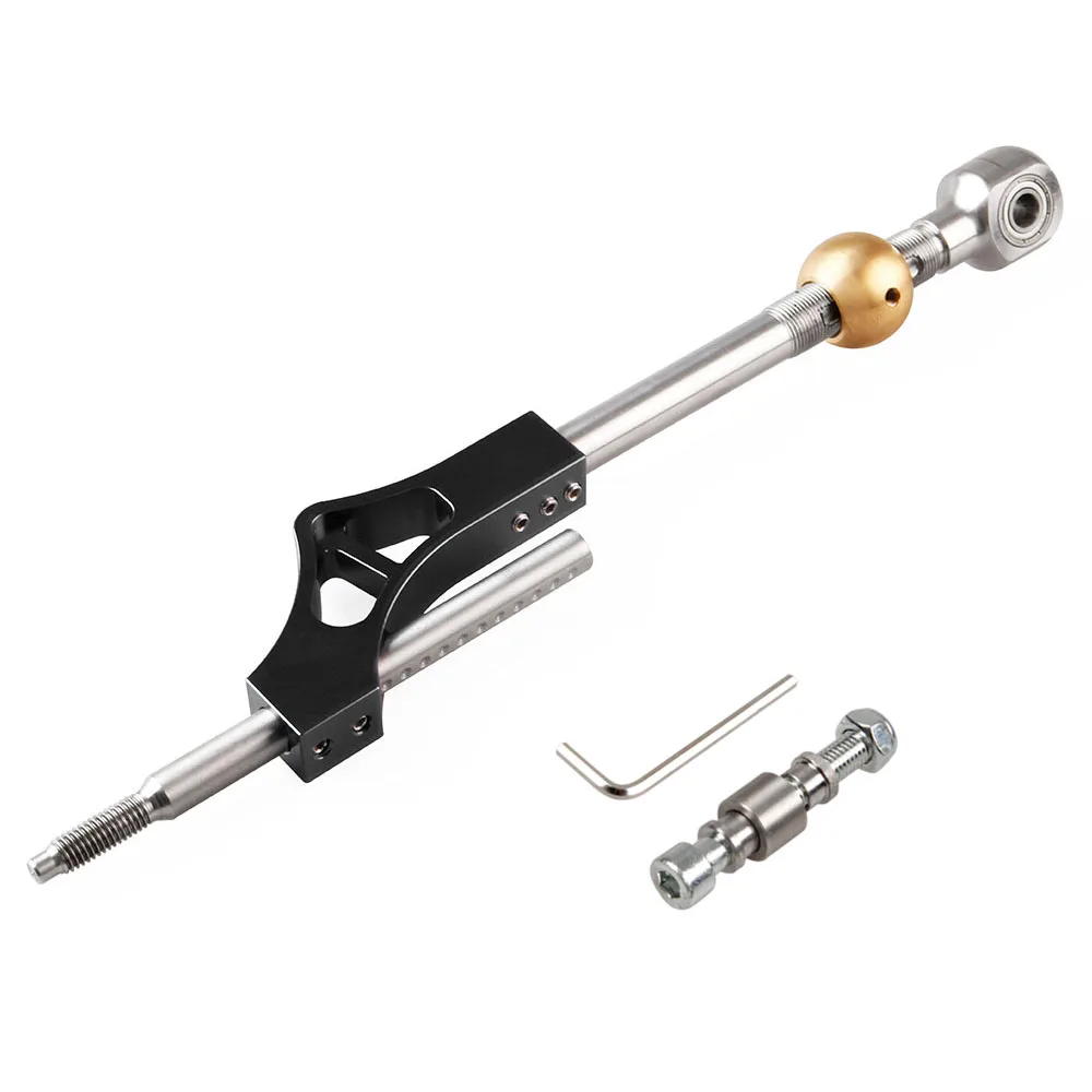 DYNORACING цепи короткого переключения расширитель Регулируемый для Civic Integra CRX B16 B18 B20 D16 SK082 - Цвет: Черный
