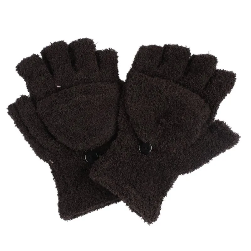 1 Pair Women Gloves Hand Wrist Warmer Winter Athletic Mittens Fingerless |