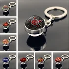CCCP СССР Советская Армия Красная Звезда ключи цепочки Ключи Кольца Аксессуары для Бижутерия со стеклянными кабошонами двухсторонний стеклянный шар брелок для ключей